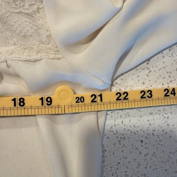 Daniel Rainn Anthropologie Cream Boho Peasant Blouse M Long Sleeve Romantic - Picture 10 of 10